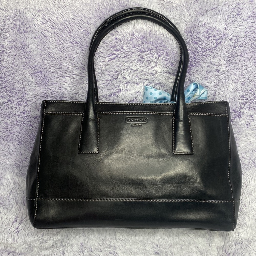 COACH GENUINE LEATHER MADELINE BAG with BAG SCARF - Picture 11 of 16
